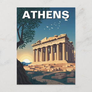 Athene Griekenland Parthenon Reizen Briefkaart