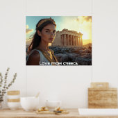 ATHENE - GRIEKENLAND POSTER (Keuken)