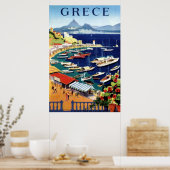  Athene Griekenland reisbureau Poster (Keuken)