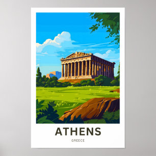 Athene Griekenland Reisprint Poster