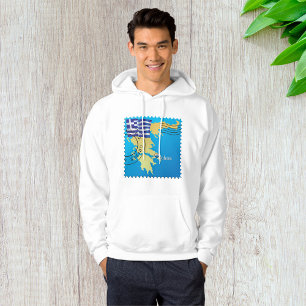 Athene Griekenland Reisstempel Griekse vlag en kaa Hoodie