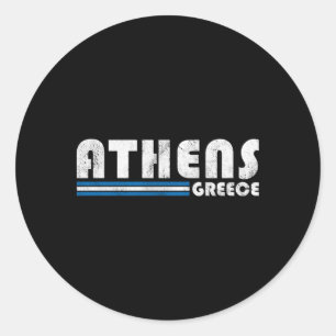 Athene Griekenland Reisvakantie Ronde Sticker