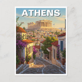 Athene Griekenland Reizen Briefkaart