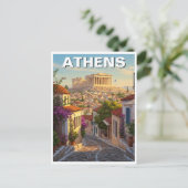 Athene Griekenland Reizen Briefkaart (Staand voorkant)
