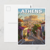 Athene Griekenland Reizen Briefkaart (Voorkant / Achterkant)