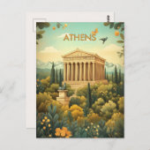 Athene Griekenland Reizen Briefkaart (Voorkant / Achterkant)
