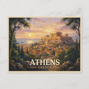 Athene Griekenland Reizen Briefkaart