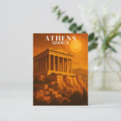  Athene Griekenland Reizen Retro Briefkaart (Staand voorkant)