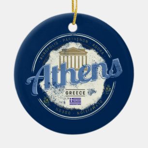Athene Griekenland Retro Acropolis Souvenir Keramisch Ornament