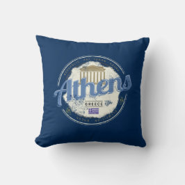Athene Griekenland Retro Acropolis  Souvenir Kussen