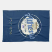 Athene Griekenland Retro Acropolis Souvenir Theedoek (Horizontaal)