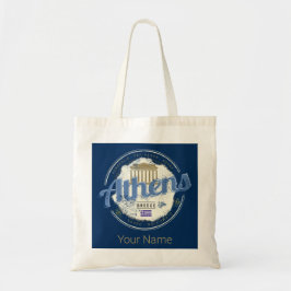 Athene Griekenland Retro Acropolis  Souvenir Tote Bag