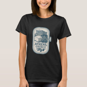 Athene Griekenland Souvenir Griekse Kaas En Reis D T-shirt