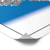 Athene Griekenland Stadskaarten Eenvoudig minimuma Poster (Hoek)