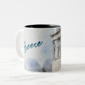 Athene, Griekenland Tweekleurige Koffiemok (Voorkant links)