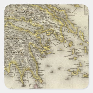 Athene, Griekenland Vierkante Sticker