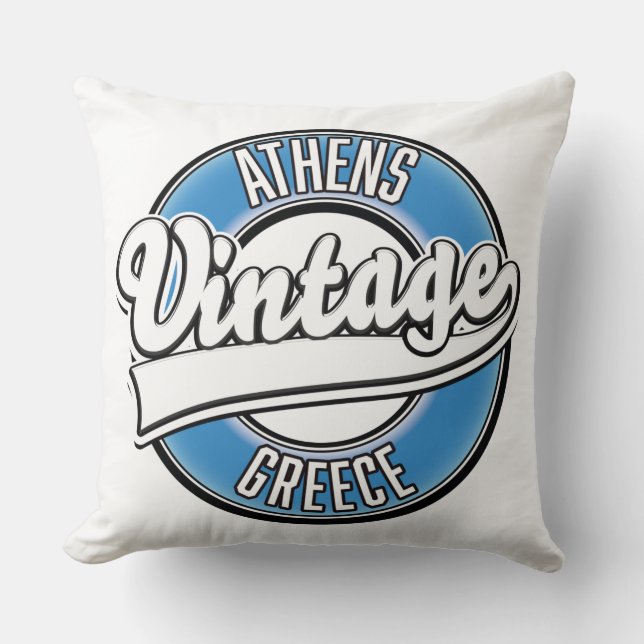 Athene Griekenland vintage logo Kussen (Voorkant)