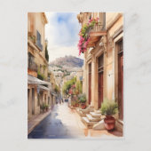 Athene Griekenland waterverf art Briefkaart (Voorkant)