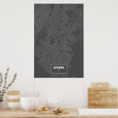 Athene, Griekenland (zwart wit) Poster (Keuken)