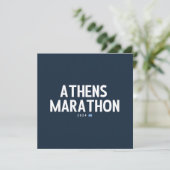 Athene Marathon 2024 Kaart (Staand voorkant)