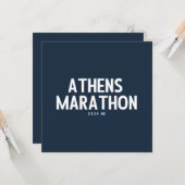 Athene Marathon 2024 Kaart (Voorkant / Achterkant in situ)