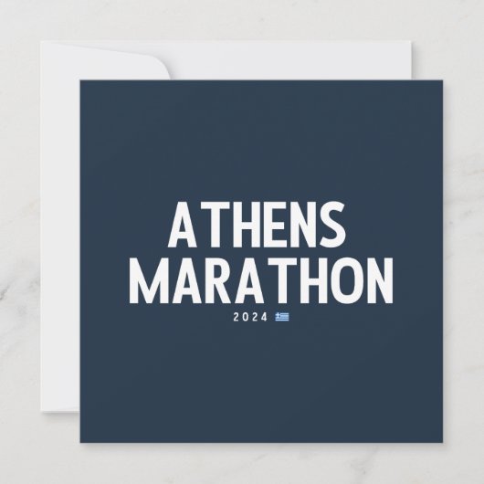 Athene Marathon 2024 Kaart (Voorkant)
