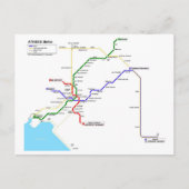 Athene-metro Briefkaart (Voorkant)