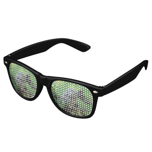 Athene noctua retro zonnebril (Gekanteld)