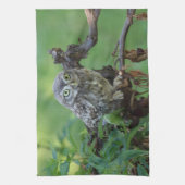 Athene noctua theedoek (Verticaal)