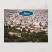 Athene over het hoofd briefkaart (Voorkant)