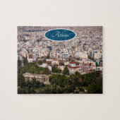 Athene over het hoofd legpuzzel (Horizontaal)