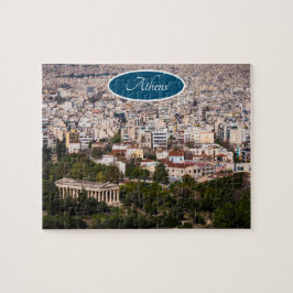 Athene over het hoofd legpuzzel