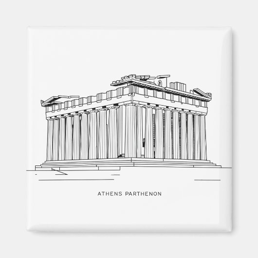 Athene Parthenon 2 Magneet (Voorkant)