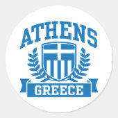 Athene Ronde Sticker (Voorkant)