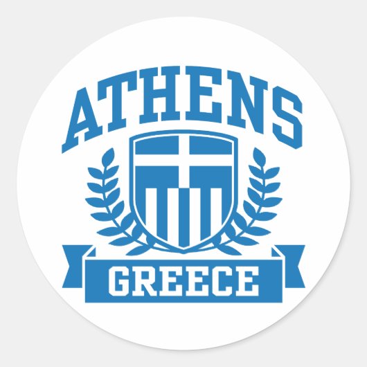 Athene Ronde Sticker (Voorkant)