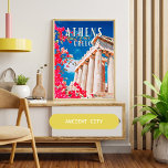 Athene, stad van de Griekse mythologie Poster<br><div class="desc">Athene is de grootste stad en de hoofdstad van Griekenland3. In 2011 zijn er 664 046 intra muros op een oppervlakte van 39 km2.</div>