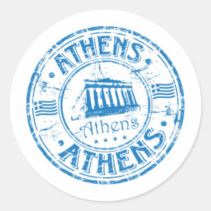 Athene Stempel Ronde Sticker