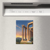 Athene Tempel van de Olympische Zeus Griekenland R Magneet (Insitu (Vaatwasser))
