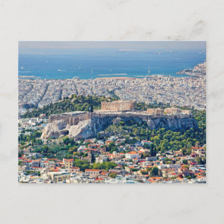 Athene van lycabettus hill briefkaart