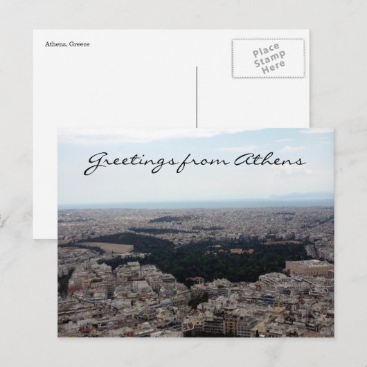 athene vista groeten briefkaart (Voorkant / Achterkant)