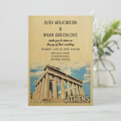Athene Weddenschap Griekse Grieks Kaart (Staand voorkant)