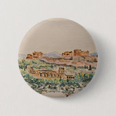 Athenense Acropolis-knop Ronde Button 5,7 Cm (Voorkant)