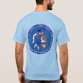 Atheniaans Shirt voor blauw en witte Hoplite (Achterkant)