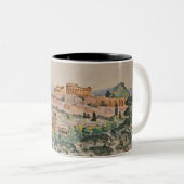 Athenian Acropolis Mug Tweekleurige Koffiemok (Voorkant rechts)