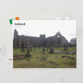 Athenry Dominican Priory. Co Galway, Ierland Briefkaart (Voorkant / Achterkant)