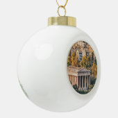 Athens Aerial Uitzicht Landscape Foto Keramische Bal Ornament (Links)