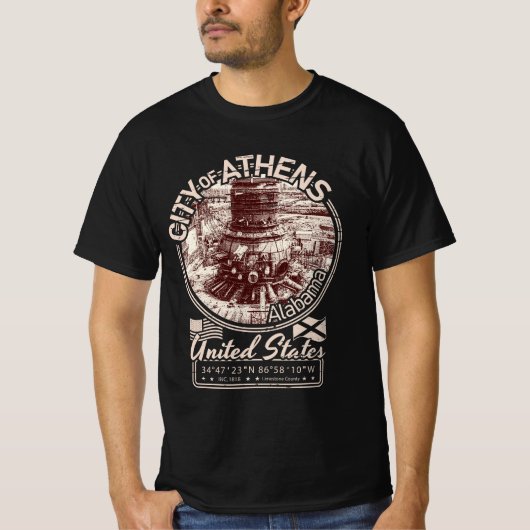 ATHENS ALABAMA - ENERGIEPLANT T-SHIRT (Voorkant)