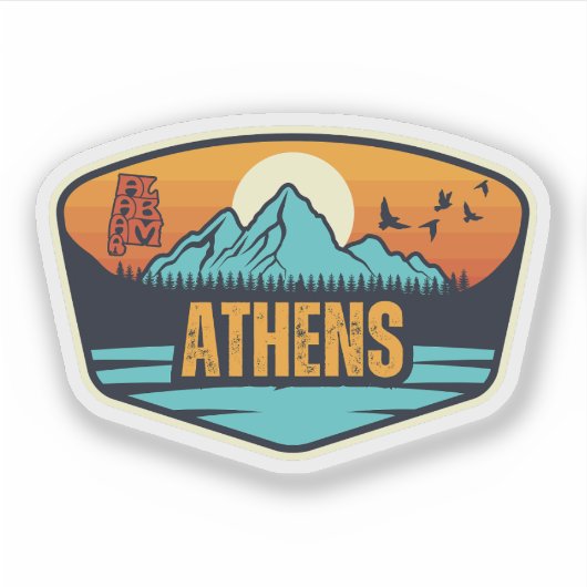Athens, Alabama Sticker (Voorkant)