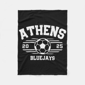 Athens Bluejays Soccer Byll 2025 Hs  Fleece Deken