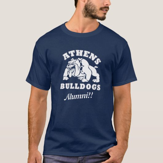 Athens Bulldogs Alumni man's shirt (Voorkant)